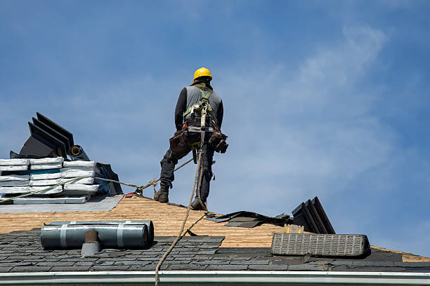 Professional Roofing technician working in Parker City, IN
